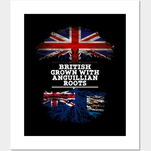 British Grown With Anguillian Roots - Gift for Anguilla With Roots From Anguillian Posters and Art